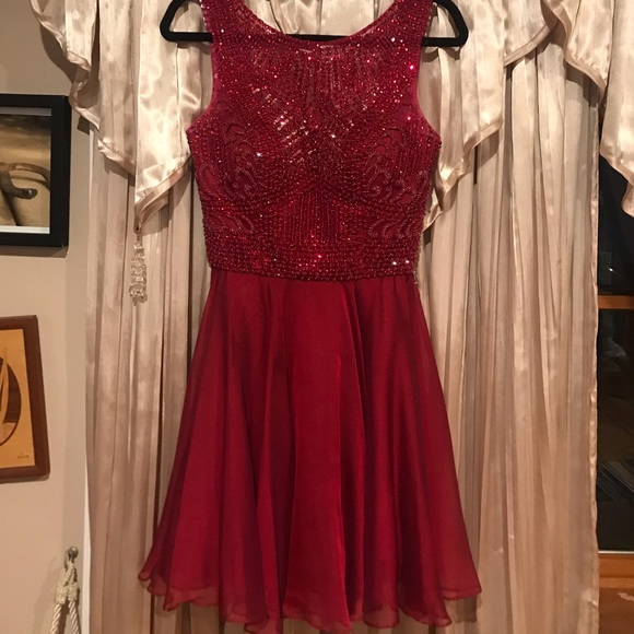Red Prom Dress - Picture 2 of 7